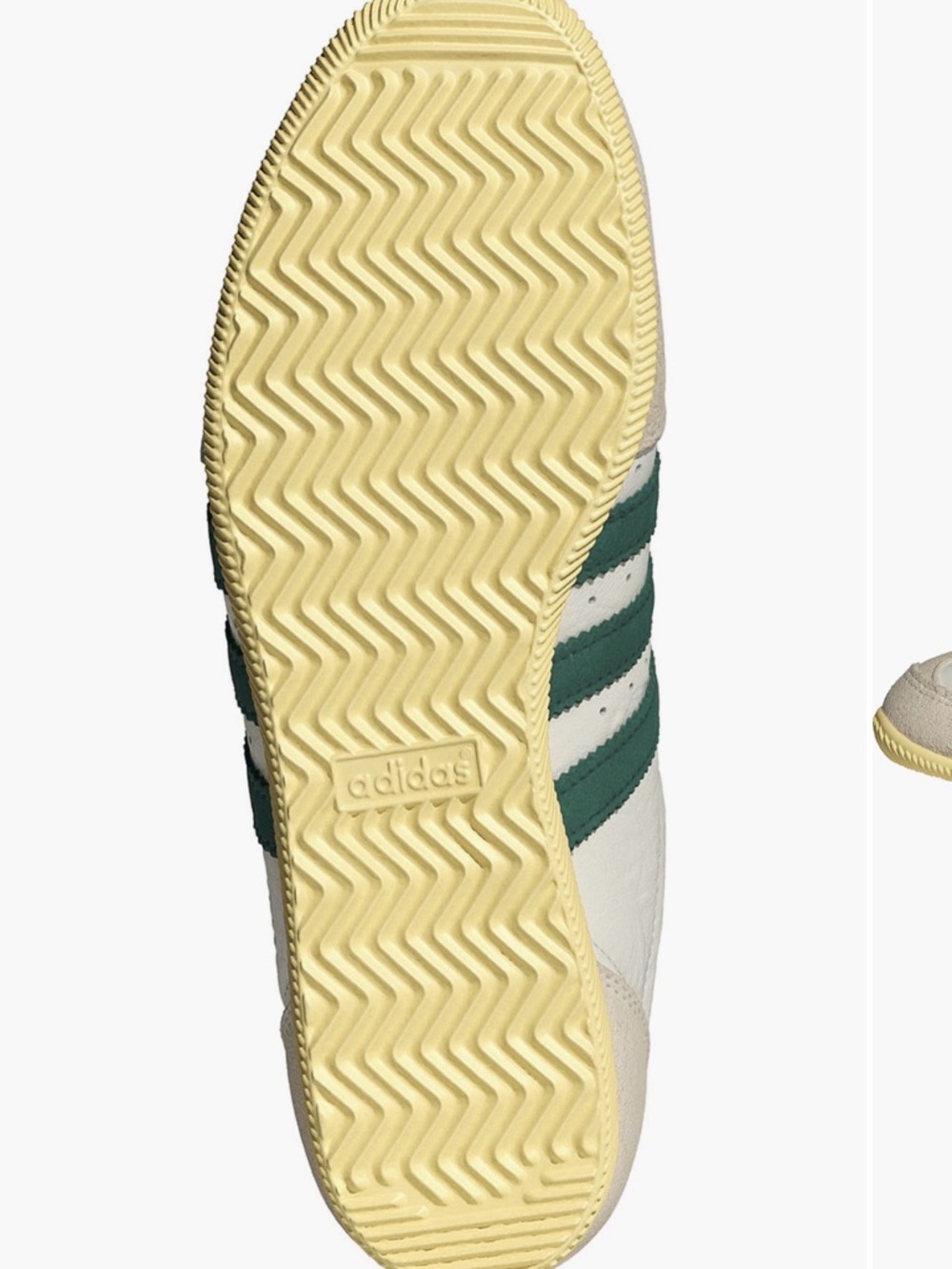 adidas Japan Leather Sneakers in Off, Green & Cream Never Worn forgot to return - Picture 3 of 5